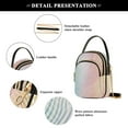 thumbnail image 4 of FORMRS Crossbody Bag for Women Shoulder Cell Phone Purse with Zipper, Wavy Striped, 4 of 7