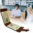 thumbnail image 4 of BESTSKY Portable Foldable Cribbage Board Game Set - Leather Case with Storage Area - Includes 61 Playing Cards & Instructions - Ideal Travel Cribbage Board for Enthusiasts, 4 of 7
