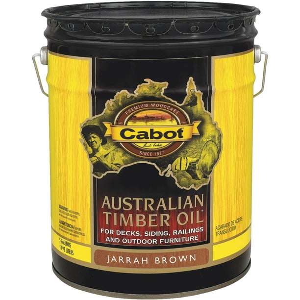 Cabot 3400 Series 3460 Timber Oil, Jarrah Brown, 5 gal Can Walmart