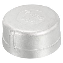 Uxcell 2" Pipe Fitting Cap, 304 Stainless Steel Pipe Cap for DIY, Plumbing