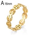 thumbnail image 4 of 1 Pcs Titanium Steel Chain Fashion Minimalist And Atmospheric Womens Ring Polishing Ring, 4 of 8