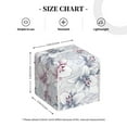 thumbnail image 4 of KLL Lilies Flowers Print Tissue Box Cover,Leather Tissue Holder Square Facial Tissue Case Facial Paper Organizer Dispenser for Bathroom, Vanity Countertop, 4 of 7