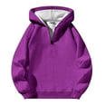 thumbnail image 2 of Mens Essentials Hoodie Pullover Zip With Drawstrings Casual Waffle Long Sleeve Pullover Hoodie Plaid Crewneck Sweatshirt Mens Fall Clothes, 2 of 6