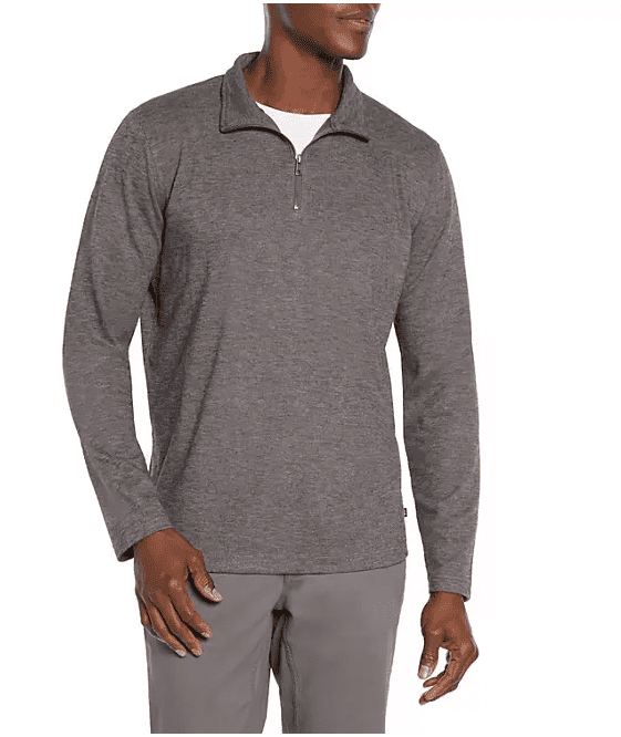 GAP Men's Long Sleeve Half Zip Mock Neck Warm Stylish