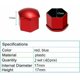 thumbnail image 2 of 40 Pieces Wheel Cap Nut Cap 17mm Hexagonal Protection Caps for Universal Wheel Nuts Wheel Nut Cover with Removal Tool (Red, Blue), 2 of 5
