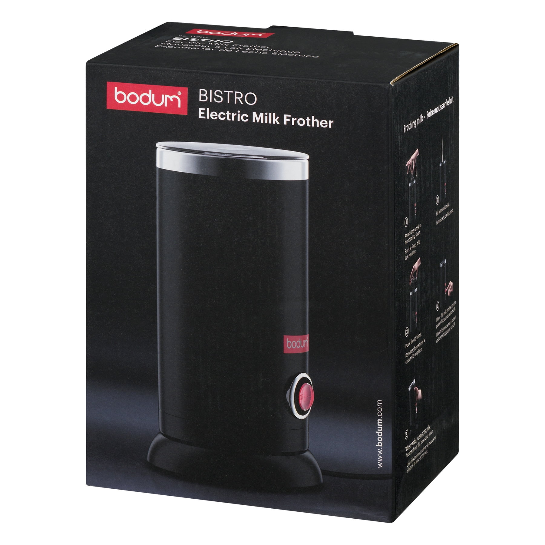 Bodum, Kitchen, Bodum Bistro Electric Milk Frother Black New In Box 35 Oz