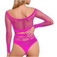 thumbnail image 4 of uublik Comfy Lingerie for Women Set Valentine's Day One Piece Nightwear Lace Nightgown Bodysuit Chemise Sleepwear Hot Pink Free Size, 4 of 5