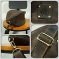 thumbnail image 3 of Bolso de piel de vaca Crazy Horse Vintage-New para hombre, pequeño bolso de piel auténtica oblicua vintage, bolso de un solo hombro, bolso de pecho informal de piel de vaca para hombre, 3 of 5