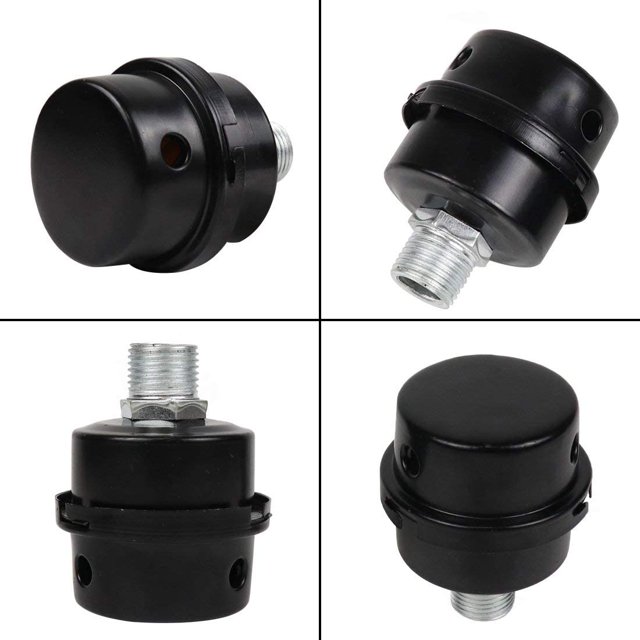 Juego de 2 Silenciadores de Aire Metálicos para Compresor de Aire - Filtro de Entrada y Silenciador - 20 mm ShuxiuWang 8390611614522