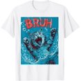 thumbnail image 1 of Bruh Cat Meme - Divertida camiseta de reacción de gato ahogamiento, 1 of 2