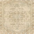 thumbnail image 1 of Ahgly Company Machine Washable Indoor Square Abstract Khaki Gold Area Rugs, 3' Square, 1 of 7