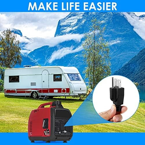 Neutral Ground Bonding Plug for Portable Inverter Generator, Grounding Plug Surge Protector Generator with Floating Neutral on RV, Motorhome, Camper for Open Ground Error(Black, 3 Pack)