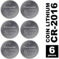 thumbnail image 3 of Panasonic CR2016 Piles en Forme de Pièce au Lithium 3,0 Volts Longue Durée, Résistantes aux Enfants, Standards, Bloc-Piles 6, 3 of 8
