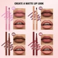 thumbnail image 3 of 2 in 1 Matte Lip Liner and Liquid Lipstick Stain Makeup, Long Lasting Matte Lip Tint Tattoo, Highly Pigmented Color Lip Makeup, Waterproof Lipstick, Transfer-proof Lipstain for Women (Cherry Red), 3 of 9