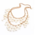 thumbnail image 1 of Statement Necklace Creative Fake Pearl Multilayer Necklace Choker Necklace, 1 of 10