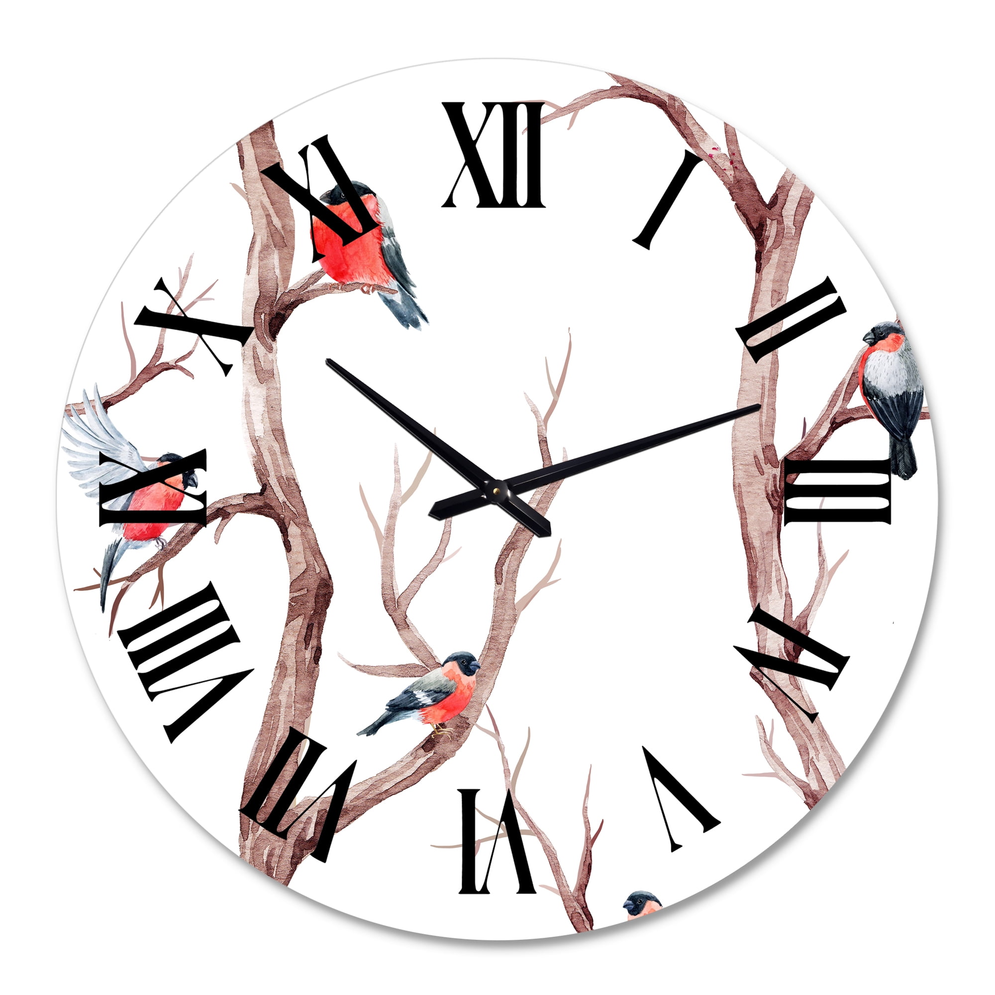 Designart 1 in Quartz Traditional Wall Clock