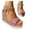 Pink, variant on Women's Platform Sandals Glitter Strappy Wedge Shoes Ankle Strap Summer Dress Sandal Size 7-9