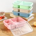 thumbnail image 7 of 33oz Portable Lunch Box - 3-Compartment Reusable Bento Snack Food Container for School, Work, Travel, 7 of 7