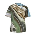 thumbnail image 5 of Ichuanyi Womens Shirts, Adult Fashion Woman Round Neck Short Sleeve Tops T-Shirt Prints Loose Blouse, 5 of 6