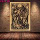 thumbnail image 1 of Las brujas desnudas se llevan bailes con demonios, arte de pared, pintura en lienzo, Satán y el Sabbath, póster impreso, decoración del hogar sin marco, 1 of 4