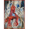 thumbnail image 2 of Vintage Apple Collection 19x24 White Modern Wood Framed Museum Art Print Titled - Red Eiffel Tower Delaunay 1911, 2 of 4