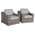 thumbnail image 1 of Living Source International Chaises de Patio avec Coussins, Gris (Ensemble de 2), 1 of 2