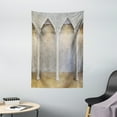 thumbnail image 1 of Pillar Tapestry, Antique Theme Classic Ancient Interior with Columns Digital Image Print, Wall Hanging for Bedroom Living Room Dorm Decor, 40W X 60L Inches, Coconut Sand Brown, by Ambesonne, 1 of 2