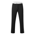 thumbnail image 4 of Mens Athletic Track Pants Colorblock Drawstring Stitching Lightweight Breathable Joggers with Elastic Waistband and Side Stripes for Sports and Casual Wear, 4 of 5