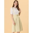 thumbnail image 2 of Allegra K Vestido General De Cintura Elástica Con Tirantes Y Tirantes Para Mujer Albaricoque S, 2 of 5