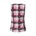 thumbnail image 5 of Lsque Heart Plaid Printed Workout Tank Tops for Women, Athletic Sports Tank Tops, Compression Sleeveless Dry Fit Shirts,Sleeveless Yoga Shirt-Medium, 5 of 9