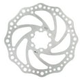 thumbnail image 2 of Mosiee Black+Silver Alloy Mountain Bike Bicycle Mechanical Disc Brake Set, Front & Rear, Wire Controlled, 160Mm Rotors, 2 of 9
