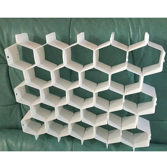 PAMINGONO 1Pcs Plastic Drawer Organizer for Clothes Drawer Organisers Hexagonal Shape Home Organization
