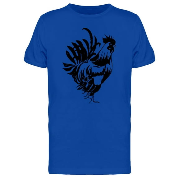 Sketch Of A Rooster In B&W T-Shirt Men -Image by Shutterstock, Male Small