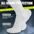 thumbnail image 2 of 2Pairs Football Socks, Extra Long Padded Athletic Socks for Men Women, 2 of 5
