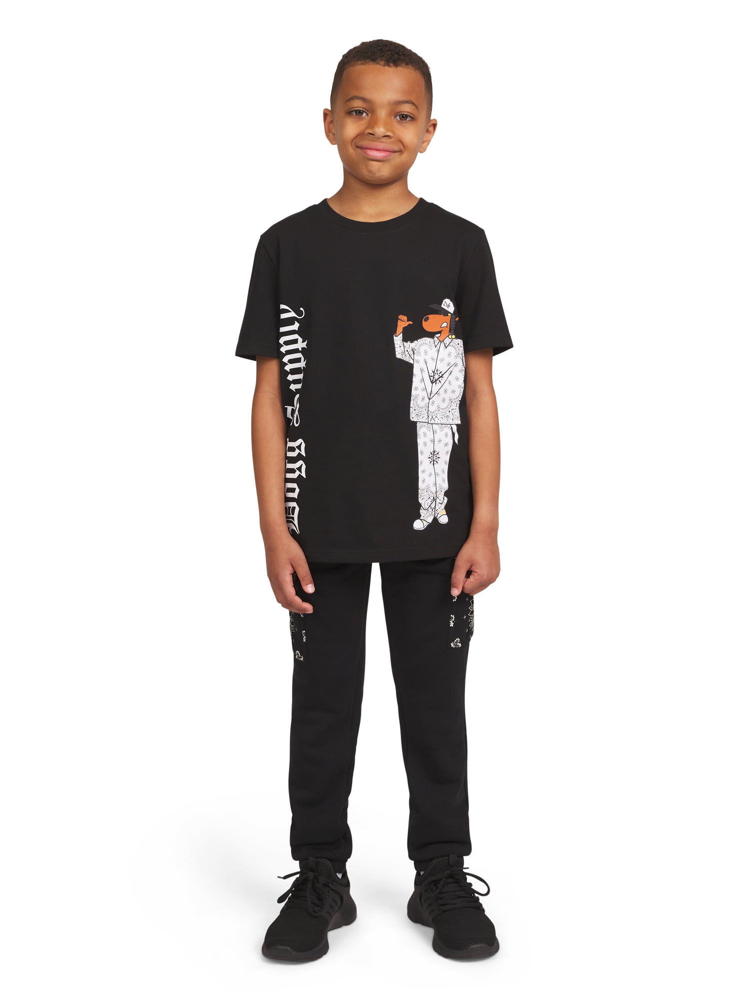 Dogg Supply by Snoop Dogg Boys' Short Sleeve Graphic Tee, Sizes 4-18