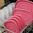 thumbnail image 2 of Rubbermaid TakeAlongs 4 Cup Food Storage Containers, Meal Prep Containers, Food Containers with Lids, Limited Edition Berry Pink, 2 of 5