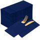 thumbnail image 1 of KAMMAK Blue Napkins Disposable Cloth like Paper Dinner Napkins Folded with Pocket 100 PCS Navy Blue Napkins Hand Towel for Thanksgiving Decoration, Christmas, Party, Wedding Reception (16.5 x 16.5 in), 1 of 6