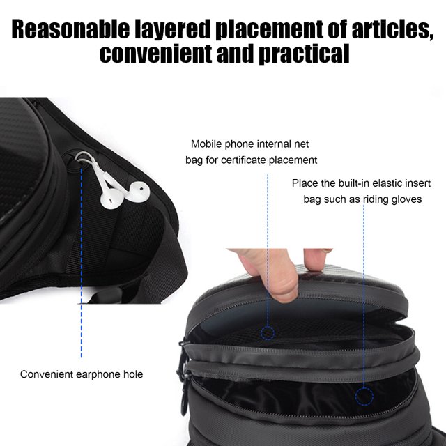 Bolsa De Pierna Bicicleta Riñoneras luminosas impermeables para piernas, para senderismo, Molle, muslo, cintura, riñonera Likrtyny Accesorios para bicicletas