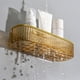 thumbnail image 5 of Estantería de baño montada en la pared - Organizador de mueble de plástico con drenaje, 24,5x10x5,5cm, verde/transparente/amarillo, 5 of 6