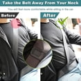 thumbnail image 2 of 2 Pcs Car Seatbelt Adjuster,Seat Belt Positioner Clip Universal Fit for Cars, Black, 2 of 8