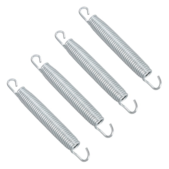 Uxcell Trampolines Springs, 4Pcs & Carbon Steel & 7 Inch Fitness Rebounder Extension Spring Universal Trampolines Heavy Duty Replacement Accessories