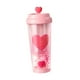 thumbnail image 3 of Botella de agua con forma de corazón, botella para beber, taza de té a prueba de fugas para senderismo, fiesta y ciclismo rosa, 3 of 8
