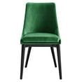 thumbnail image 6 of Modway Viscount Performance Velvet Dining Chair in Emerald, 6 of 8
