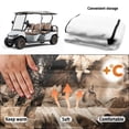 thumbnail image 6 of XYZCANDO Brown Camo Leaf 2-Seat Golf Cart Seat Cover - Terry Cloth Non-Slip Cover with 4 Front Pockets Compatible with EZGO & Club Car, 6 of 8