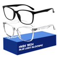 thumbnail image 1 of Gafas que bloquean la luz azul BOSSWIN Square Fashion, 1 of 6