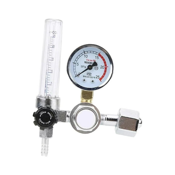 Argon Regulator With meter TIG Welder MIG Welding CO2 Regulator - 0 to 25 MPA Pressure