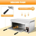 thumbnail image 2 of 1500W Electric Oven Cheese Melter Salamander Broiler BBQ Gril Countertop Toaster, 2 of 10