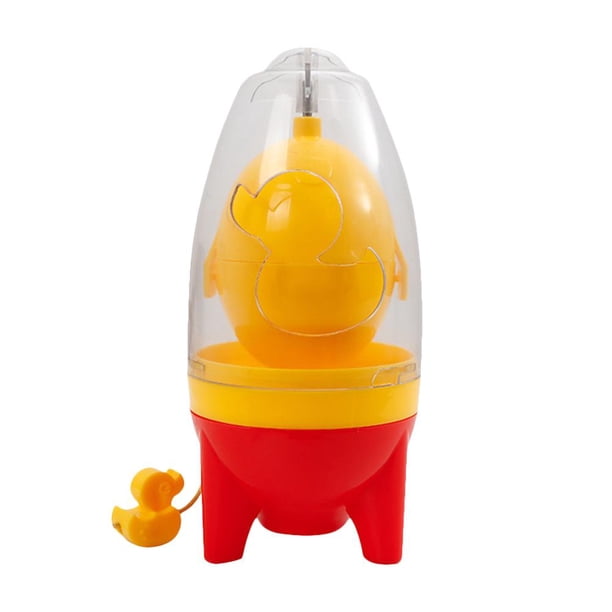 Mini extractor de huevos Manual de mano Coctelera de huevos dorados Utensilios de cocina (rojo amarillo)