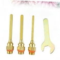 thumbnail image 3 of TOYMYTOY 4Pcs Hot Melt Glue Nozzle Set Copper Material with Wrench for Narrow Spaces, 3 of 8