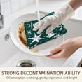 thumbnail image 5 of 2 Pcs Funny Kitchen Towels,Green Christmas Snowflake Pattern Microfiber Dish Towels,Kitchen Tea Towels,Kitchen Towel Set (18" X 26"), 5 of 7